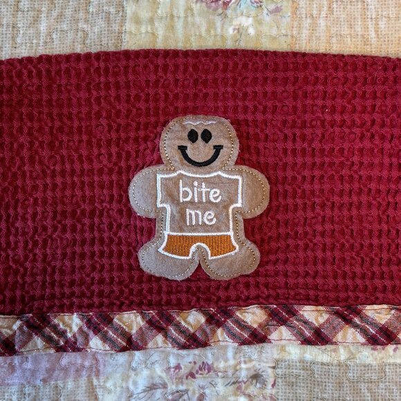 Gingerbread Man Tea Towel - Picture 1 of 7